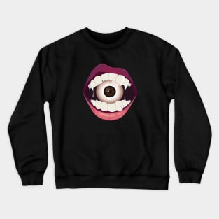 Mouth Biting Evil Eye Crewneck Sweatshirt